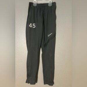 Nike Kids Academy Dri-FIT Soccer Training Pants Black White Swish Youth Large 45